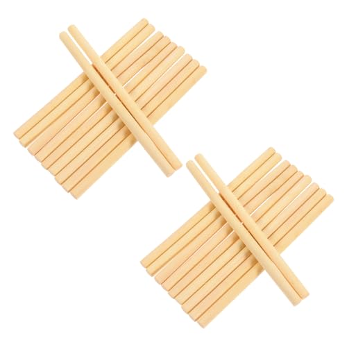 Sewroro 100 Stück Holzstäbe Glatt Poliert DIY Handwerk Zubehör für Wandteppiche und Dekorationen Langlebig und Sicher für Bastelprojekte und Kreative Wandbehänge Sewroro 100 Stück Holzstäbe Glatt Poliert DIY Handwerk Zubehör für Wandteppiche und Dekorationen Langlebig und Sicher für Bastelprojekte und Kreative Wandbehänge von Sewroro