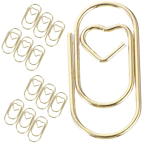 Sewroro 100 Stück Kleine Dekorative Büroklammern Metall Clips für Schule und Büro Praktische Mini Papierhalter für DIY Fotos und Karten Stabil und Leicht Sewroro 100 Stück Kleine Dekorative Büroklammern Metall Clips für Schule und Büro Praktische Mini Papierhalter für DIY Fotos und Karten Stabil und Leicht von Sewroro