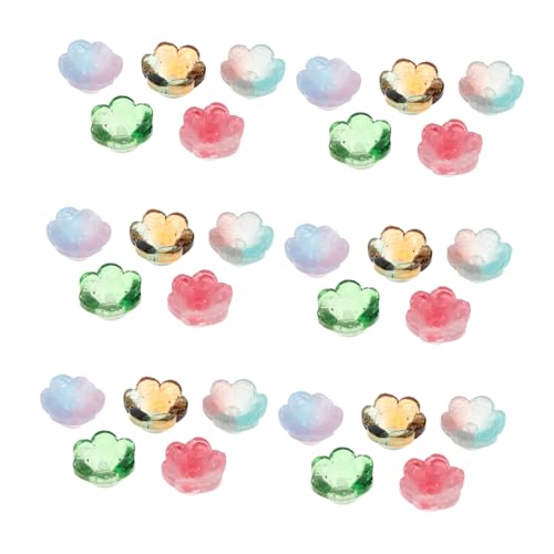 Sewroro 100 Stück Lilienblüten Glasperlen mit Farbverlauf Leichte DIY Schmuckperlen für Armbänder Halsketten Handgefertigte Blumen Lampwork Charms Bunte Glasperlen für Kreative Sewroro 100 Stück Lilienblüten Glasperlen mit Farbverlauf Leichte DIY Schmuckperlen für Armbänder Halsketten Handgefertigte Blumen Lampwork Charms Bunte Glasperlen für Kreative von Sewroro