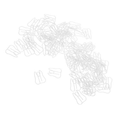 Sewroro 100 Stück Lustige Zahnförmige Büroklammern Kleine Organisierende Papierclips Kreative Dokumentenhalter Für Schüler Büro Zuhause Practical Accessory von Sewroro