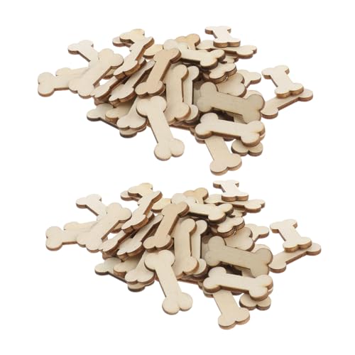 Sewroro 100 Stück Natürliche Holz Hundeknochen Deko Blank Rohlinge Unvollendet für DIY Bastelprojekte Haustier Wanddekoration Kreative Holzscheiben Sewroro 100 Stück Natürliche Holz Hundeknochen Deko Blank Rohlinge Unvollendet für DIY Bastelprojekte Haustier Wanddekoration Kreative Holzscheiben von Sewroro
