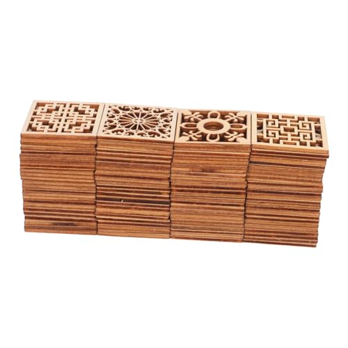 Sewroro 100 Stück Quadratische Holzornamente Naturbelassen Ausgeschnittene Holzapplikationen Unbemalte Holzstücke für DIY Bastelprojekte Vielseitige Dekoration von Möbeln Türen und Ecken Sewroro 100 Stück Quadratische Holzornamente Naturbelassen Ausgeschnittene Holzapplikationen Unbemalte Holzstücke für DIY Bastelprojekte Vielseitige Dekoration von Möbeln Türen und Ecken von Sewroro