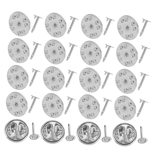 Sewroro 100 Stück Schmetterlings Anstecknadeln mit Pin Rückseite Leere Krawattennadel Kupfer für Diy für Broschen Abzeichen und Schmuckherstellung von Sewroro