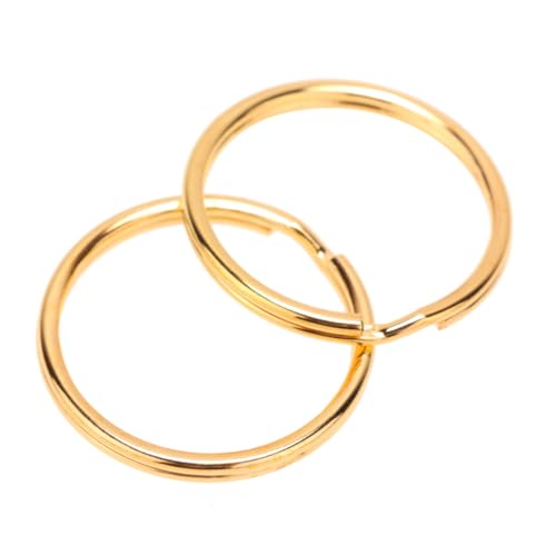 Sewroro 100 Stück Teiliges Goldene Schlüsselringe aus Stabilem Metall Flach Rund für Haus und Autoschlüssel für DIY Schlüsselanhänger Langlebig und Vielseitig Einsetzbar Sewroro 100 Stück Teiliges Goldene Schlüsselringe aus Stabilem Metall Flach Rund für Haus und Autoschlüssel für DIY Schlüsselanhänger Langlebig und Vielseitig Einsetzbar von Sewroro