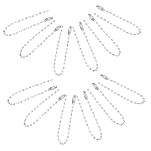Sewroro 100 Stück Teiliges Metall Kugelkette Schlüsselanhänger Beaded Chains für DIY Schmuckherstellung und Schlüsselanhänger Vielseitig Einstellbar Praktisch Minimalistisch Sewroro 100 Stück Teiliges Metall Kugelkette Schlüsselanhänger Beaded Chains für DIY Schmuckherstellung und Schlüsselanhänger Vielseitig Einstellbar Praktisch Minimalistisch von Sewroro