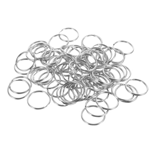 Sewroro 100 Stück Teiliges Schlüsselringe Rund Schlüsselanhänger DIY Zubehör Langlebig Rostfrei Sicher für Schlüssel und Bastelprojekte Sewroro 100 Stück Teiliges Schlüsselringe Rund Schlüsselanhänger DIY Zubehör Langlebig Rostfrei Sicher für Schlüssel und Bastelprojekte von Sewroro