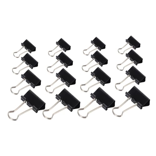 Sewroro 100 Stück Teiliges Schwarzes Metall Binder Clip Robuste Büroklammern für Dokumentenorganisation Schule und Alltag Vielseitige Papierhalter Langlebig und Sicher Sewroro 100 Stück Teiliges Schwarzes Metall Binder Clip Robuste Büroklammern für Dokumentenorganisation Schule und Alltag Vielseitige Papierhalter Langlebig und Sicher von Sewroro