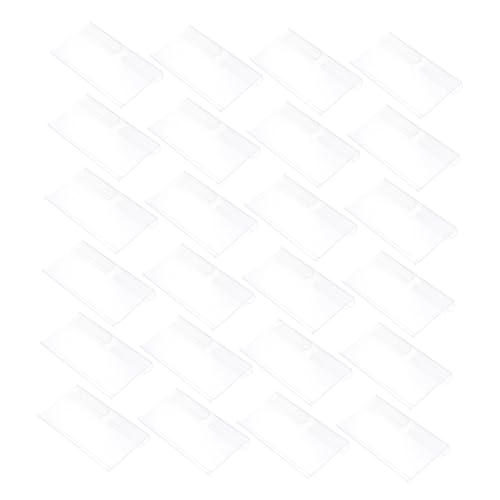 Sewroro 100 Stück Teiliges Transparenter Preisschildhalter aus Robustem PVC für Drahtregale Wiederverwendbar Einfacher Einsatz für Supermarkt Einzelhandel und Ladenbeschilderung von Sewroro