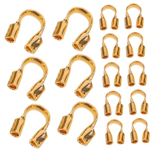 Sewroro 100 Stück U Förmige Drahtschutz Guardians Kabelschutz für DIY Schmuck Armbänder Langlebig Hautfreundlich für Kreative Bastelprojekte Sewroro 100 Stück U Förmige Drahtschutz Guardians Kabelschutz für DIY Schmuck Armbänder Langlebig Hautfreundlich für Kreative Bastelprojekte von Sewroro