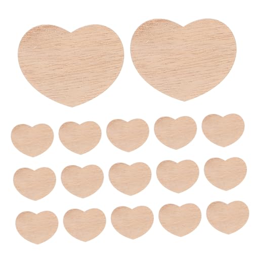 Sewroro 100 Stück Unbehandelte Holzherzen für Kreative Diy Dekorationen für Hochzeiten Gästebücher und Kunstprojekte Vielseitige Rustikale Ornamente von Sewroro