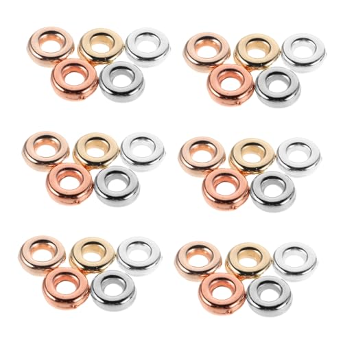 Sewroro 1000 Stück Kreisperlen Schmuckperlen Abstandsperlen Perlenabstandshalter Für Armbänder Abstandsperlen Zum Basteln Von Armbandperlen Metall von Sewroro