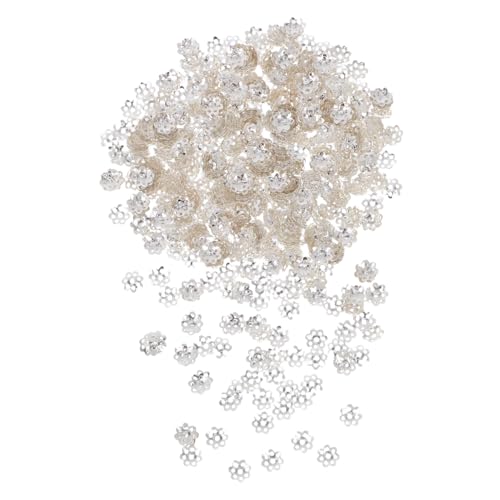 Sewroro 1000 Stück Teiliges Schmuckzubehör Blumenförmige Metall Perlenkappen Glänzende Spacer Endkappen für Armbänder Halsketten Diy Schmuckbasteln und Perlenhandwerk Sewroro 1000 Stück Teiliges Schmuckzubehör Blumenförmige Metall Perlenkappen Glänzende Spacer Endkappen für Armbänder Halsketten Diy Schmuckbasteln und Perlenhandwerk von Sewroro