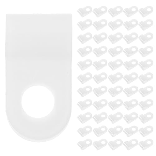 Sewroro 100Stücke Kabelclips für Drahtmanagement Klemme für Innen und Außenbereich für Lichterketten und Kabelorganisation Zuverlässige Halterung von Sewroro