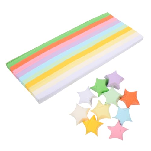 Sewroro 1030 Blatt Farben Origami Papierstreifen Faltpapier Bastelpapier Sternform Dekorative Papierstreifen für DIY Partydeko und Bastelprojekte von Sewroro
