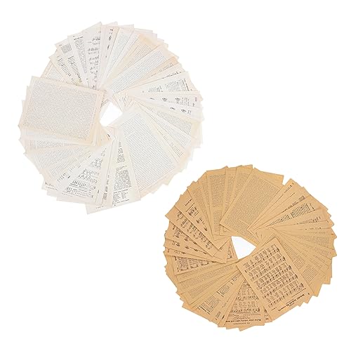 Sewroro 114 Blatt Teiliges Vintage Scrapbook Papier DIY Journal Seiten aus Kraftpapier Vielseitiges Bastelmaterial für Tagebücher Fotoalben und Kreative Notizen Nachhaltiges Retro Design von Sewroro