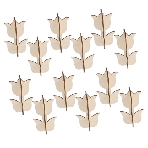 Sewroro 12 Sätze Unbehandelte Holz Tulpen zum Bemalen Blumenausschnitte für Diy Dekorationen Vielseitige Holzornamente für Heimdeko und Partys Sewroro 12 Sätze Unbehandelte Holz Tulpen zum Bemalen Blumenausschnitte für Diy Dekorationen Vielseitige Holzornamente für Heimdeko und Partys von Sewroro