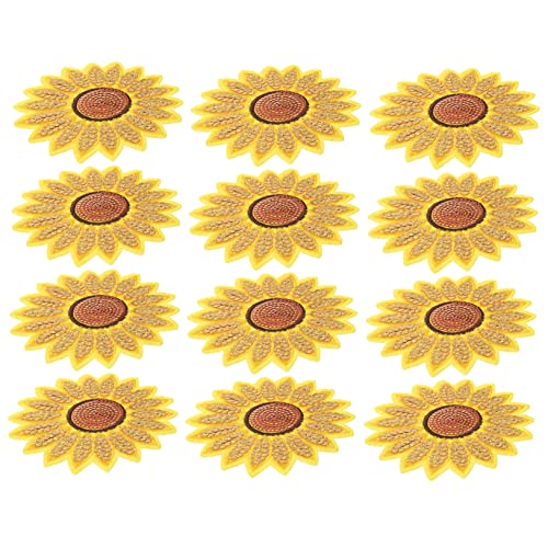Sewroro 12 Stück Bestickte Aufnäher UV Aufkleber Dekoration Applikationen Sonnenblumen Sonnenblumen Sonnenblumen Abzeichen Bestickte Applikation Jacken Aufnäher Stoff Gelb Sewroro 12 Stück Bestickte Aufnäher UV Aufkleber Dekoration Applikationen Sonnenblumen Sonnenblumen Sonnenblumen Abzeichen Bestickte Applikation Jacken Aufnäher Stoff Gelb von Sewroro