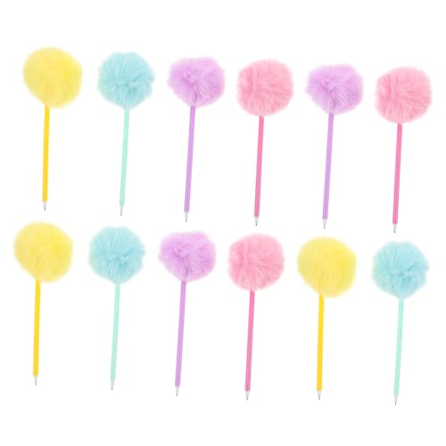 Sewroro 12 Stück Bunte Pom Pom Kugelschreiber mit Flauschigem Plüschball Kreative Schreibstifte für Schule Büro Zuhause Glattes Schreiben Spielerisches Design Dekorative Schreibwaren Sewroro 12 Stück Bunte Pom Pom Kugelschreiber mit Flauschigem Plüschball Kreative Schreibstifte für Schule Büro Zuhause Glattes Schreiben Spielerisches Design Dekorative Schreibwaren von Sewroro