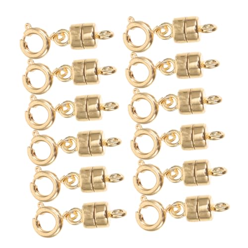 Sewroro 12 Stück Magnetischer Schmuckverschluss Starker Verschluss mit Karabiner Vielseitiger Armband Halskettenverlängerer für DIY Schmuck Kompatibel mit Armbändern Halsketten Fußketten Sewroro 12 Stück Magnetischer Schmuckverschluss Starker Verschluss mit Karabiner Vielseitiger Armband Halskettenverlängerer für DIY Schmuck Kompatibel mit Armbändern Halsketten Fußketten von Sewroro