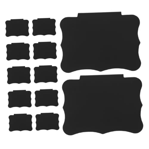 Sewroro 12 Stück Mini Handwritten Aufkleber Clips für Organisation von Aufbewahrungsboxen und Leichte PVC Tags für Zuhause und Büro Wiederverwendbar und Abnehmbar von Sewroro