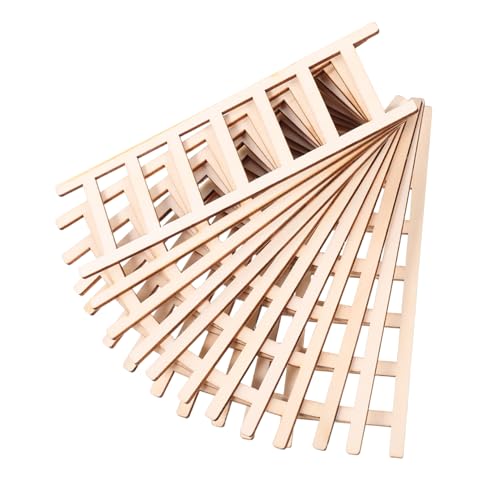Sewroro 12 Stück Mini Holzleiter Teiliges Miniatur Treppe für Puppenhaus und Kreative Dekoration Robuste Holzleiter für Stilvolle Arrangements Jedem Sewroro 12 Stück Mini Holzleiter Teiliges Miniatur Treppe für Puppenhaus und Kreative Dekoration Robuste Holzleiter für Stilvolle Arrangements Jedem von Sewroro