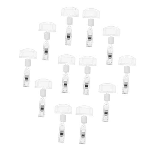 Sewroro 12 Stück Pop Werbeclips Etikettenständer Posteranhänger Lanyard Clips Teelichthalter Displayhalter Identifikations Lanyards Schilder Für Geschäft Einzelhandel von Sewroro