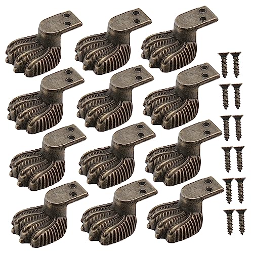 Sewroro 12 Stück Retro Bronze Holz Fußschutz für Möbel rutschfeste Möbelbeine für Schmuckkästen und Kisten Langlebig und Elegante Antik Sewroro 12 Stück Retro Bronze Holz Fußschutz für Möbel rutschfeste Möbelbeine für Schmuckkästen und Kisten Langlebig und Elegante Antik von Sewroro