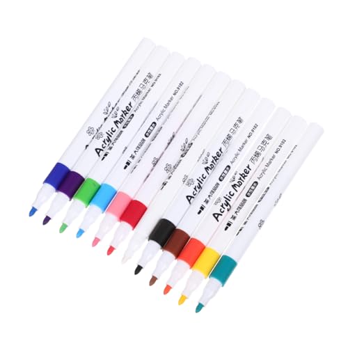 Sewroro 12 Stück Teiliges Bunte Paint Pens für Wasserbasierte Malstifte für Papier Glas Keramik Leichte Sichere DIY Marker für Detailreiche Kunst und Bastelprojekte Sewroro 12 Stück Teiliges Bunte Paint Pens für Wasserbasierte Malstifte für Papier Glas Keramik Leichte Sichere DIY Marker für Detailreiche Kunst und Bastelprojekte von Sewroro