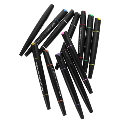 Sewroro 12 Stück Teiliges Doppelseitiger Acrylmarker Wasserfeste Marker Stifte in Farben Vielseitig für DIY Grußkarten Poster und Malerei für Künstler und Bürogebrauch Sewroro 12 Stück Teiliges Doppelseitiger Acrylmarker Wasserfeste Marker Stifte in Farben Vielseitig für DIY Grußkarten Poster und Malerei für Künstler und Bürogebrauch von Sewroro