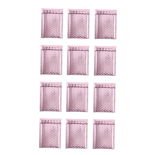 Sewroro 12 Stück Teiliges Gepolsterte Luftpolstertaschen in Rosa Roségold Wasserfeste Stoßdämpfende Versandtaschen für Schmuck Elektronik und Kosmetik Schützende Bubble Pack Umschläge von Sewroro