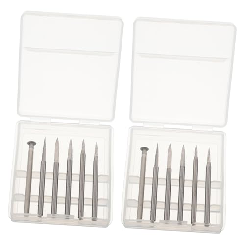 Sewroro 12 Stück Teiliges Holzschnitzbohrer Schaft Vielseitige Holzbohrer für Gravur Bohren und Schleifen Schnelles Arbeiten Einfache Wartung Präzise Mikro-skulpturen für Diy-holzarbeiten von Sewroro