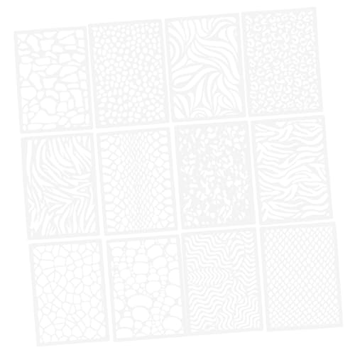 Sewroro 12 Stück Teiliges Leopard Muster Schablonen aus Wiederverwendbarem für DIY Stoffmalerei Wandgestaltung und Bastelarbeiten Robust Vielseitig für Erwachsene Sewroro 12 Stück Teiliges Leopard Muster Schablonen aus Wiederverwendbarem für DIY Stoffmalerei Wandgestaltung und Bastelarbeiten Robust Vielseitig für Erwachsene von Sewroro