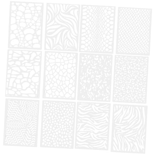 Sewroro 12 Stück Teiliges Leopardenmuster Schablonen Kunststoff Wiederverwendbare DIY Malvorlagen mit Großen Hohlräumen für Kreative Wand Möbelgestaltung Vielseitige Zeichen Sewroro 12 Stück Teiliges Leopardenmuster Schablonen Kunststoff Wiederverwendbare DIY Malvorlagen mit Großen Hohlräumen für Kreative Wand Möbelgestaltung Vielseitige Zeichen von Sewroro