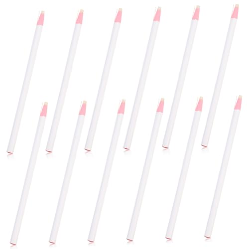 Sewroro 12 Stück Teiliges Peel Off China Marker Weiß Praktische Tragbare Fettstift Wachsmalstifte zum Markieren Leder Holz Metall Glas Vielseitig für Schneiderei und Handwerk von Sewroro