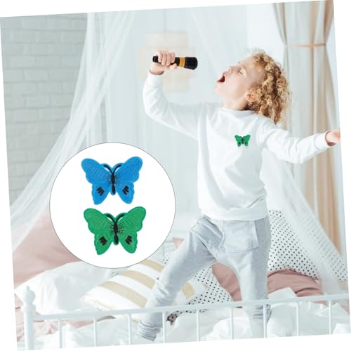 Sewroro 12 Stück Teiliges Schmetterling Stoffpatch Aufnähen und Aufbügeln Bestickte Applikationen in Grün und Blau Vielseitige Kleidungspatches für DIY Reparatur und Dekoration von von Sewroro