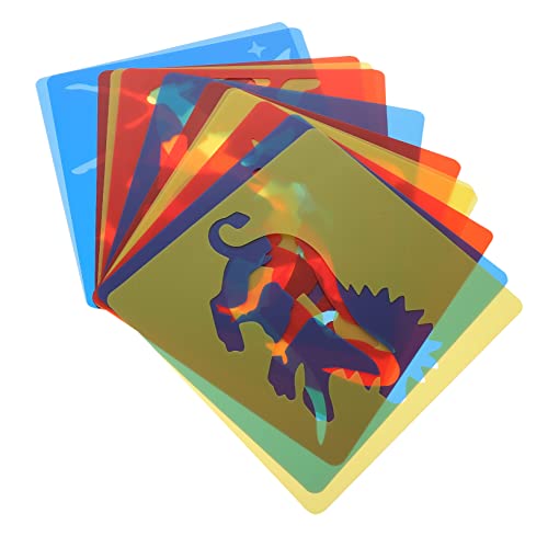 Sewroro 12 Stück Teiliges Set Wiederverwendbare Zeichenschablonen Kunststoff für Tier Malvorlagen mit Liebevollem Design für Kreative Bastelprojekte und Spielspaß von Sewroro