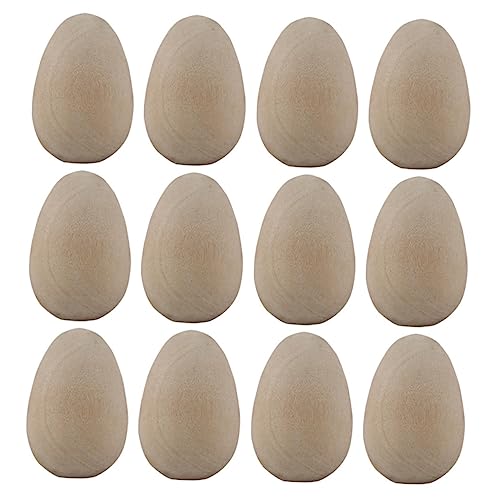 Sewroro 12 Stück Teiliges Unbemalte Holzeier zum Bemalen Kinderfreundliche DIY Bastelideen Naturfarbene Holz Eier zum Kreativen Gestalten für Mädchen und Jungen Holzdekoration für Ostern Sewroro 12 Stück Teiliges Unbemalte Holzeier zum Bemalen Kinderfreundliche DIY Bastelideen Naturfarbene Holz Eier zum Kreativen Gestalten für Mädchen und Jungen Holzdekoration für Ostern von Sewroro