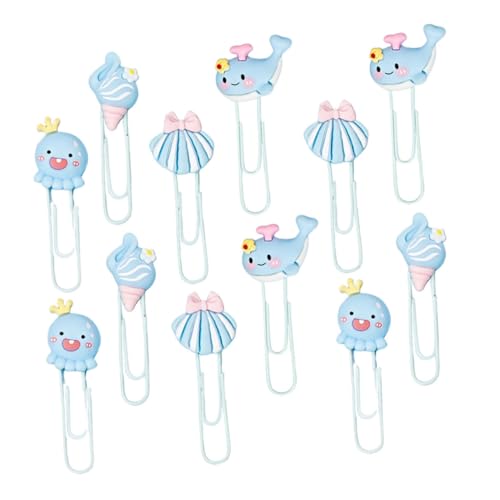 Sewroro 12 Stück Tier Lesezeichen aus Metall Süße Meereslebewesen Büroklammern für Schule und Hochzeiten Octopus Wal Design Dekorative Clips für Notizen und Belohnungen Sewroro 12 Stück Tier Lesezeichen aus Metall Süße Meereslebewesen Büroklammern für Schule und Hochzeiten Octopus Wal Design Dekorative Clips für Notizen und Belohnungen von Sewroro