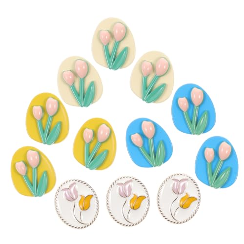 Sewroro 12 Stück Tulpenknöpfe Bunten Farben Dekorative DIY Knöpfe für Kleidung und Bastelprojekte für Modeaccessoires und Sewroro 12 Stück Tulpenknöpfe Bunten Farben Dekorative DIY Knöpfe für Kleidung und Bastelprojekte für Modeaccessoires und von Sewroro