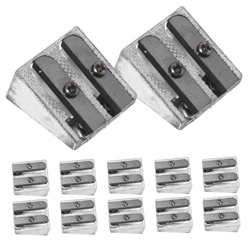 Sewroro 12 Teiliger Bleistiftspitzer Aus Aluminiumlegierung Elektrischer Bleistiftspitzer Für Das Klassenzimmer Mechanischer Bleistift Messerschärfer Handbleistiftspitzer von Sewroro
