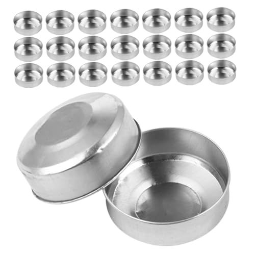 Sewroro 120 Stück Aluminium Teelichtbehälter Leere Kerzenformen für Diy Duftkerzen für Hochzeiten und Festliche Dekorationen Wiederverwendbar und Langlebig von Sewroro