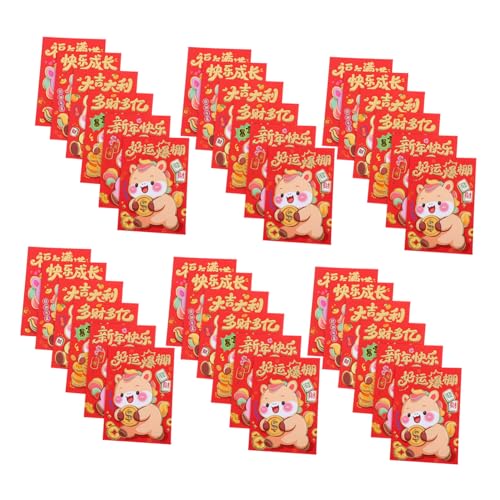 Sewroro 120 Stück Chinesische Neujahrsumschläge Karton Pferd Motiv Glücksumschläge für Frühlingsfest Lunar Year Geldumschläge mit Robustem Papier Festlich und Langlebig Sewroro 120 Stück Chinesische Neujahrsumschläge Karton Pferd Motiv Glücksumschläge für Frühlingsfest Lunar Year Geldumschläge mit Robustem Papier Festlich und Langlebig von Sewroro