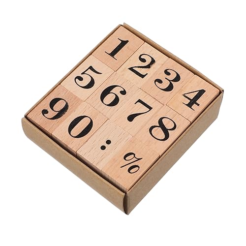 Sewroro 12Stücke Teiliges Holzstempel mit Zahlen für Scrapbooking und Handwerk Dekorative Geschnittene Stempel für Kreative Projekte als für Lehrer Sewroro 12Stücke Teiliges Holzstempel mit Zahlen für Scrapbooking und Handwerk Dekorative Geschnittene Stempel für Kreative Projekte als für Lehrer von Sewroro