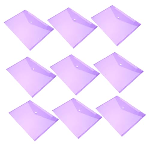 Sewroro 12Stücke Transparente Dokumententaschen mit Druckknopf Reißfest für Büro und Schule Leicht zu Verstauen Sewroro 12Stücke Transparente Dokumententaschen mit Druckknopf Reißfest für Büro und Schule Leicht zu Verstauen von Sewroro