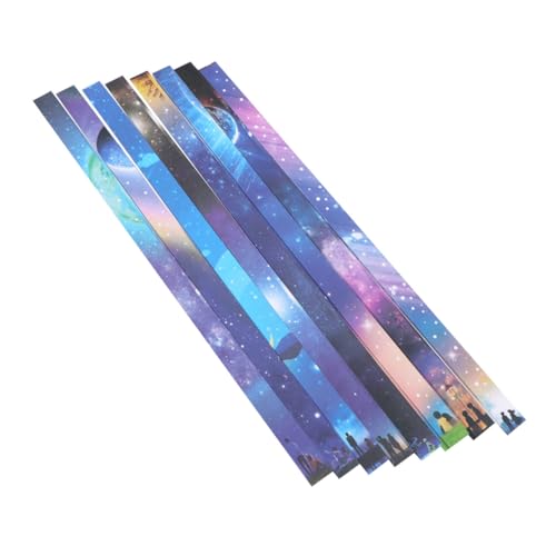 Sewroro 1360 Stück Teiliges Origami Papier Sternenmotiv Faltpapier mit Sternenhimmel Muster DIY Bastelstreifen für kreative Papiersterne zum Falten Bunte Regenbogenfarben für von Sewroro