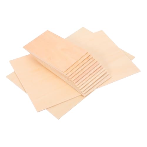 Sewroro 14 Stück Teiliges Balsaholz Sperrholzset Bastelholzplatten für Schneiden und Gravieren Vielseitige Holzplatten für Diy Projekte für Möbelbau und Modellierung von Sewroro