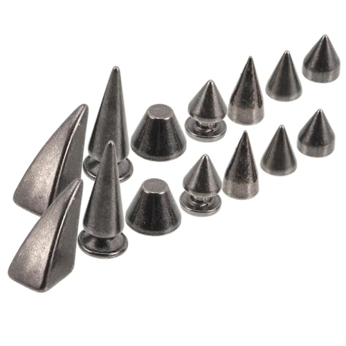 Sewroro 14 Stück Teiliges Punk Spikes Nieten aus Langlebigem Metall für DIY Lederhandwerk Konische Schraubnieten für Kleidung Gürtel Taschen und Jacken Installieren Modischer Punk stil Sewroro 14 Stück Teiliges Punk Spikes Nieten aus Langlebigem Metall für DIY Lederhandwerk Konische Schraubnieten für Kleidung Gürtel Taschen und Jacken Installieren Modischer Punk stil von Sewroro