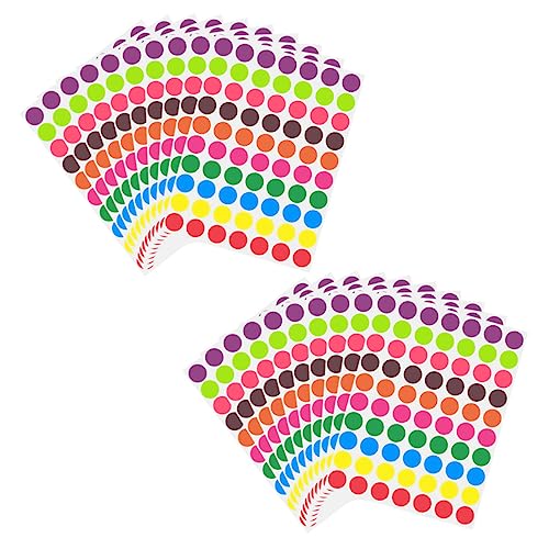 Sewroro 1400 Stück Bunte Runde Klebepunkte Selbstklebend Farbige Aufkleber für Etiketten Markierung Organisation von Büro Schule Kalender Ablösbar Beschriftbar Vielseitig Einsetzbar Sewroro 1400 Stück Bunte Runde Klebepunkte Selbstklebend Farbige Aufkleber für Etiketten Markierung Organisation von Büro Schule Kalender Ablösbar Beschriftbar Vielseitig Einsetzbar von Sewroro