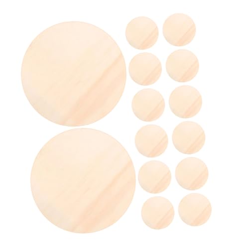 Sewroro 15 Stück Teiliges Runde Holzscheiben Unbehandelte Diy Holzscheiben für Basteln Rustikale Holzplatten für Türschilder Weihnachts und Hochzeitsdekorationen Natürliche Holzrundlinge von Sewroro