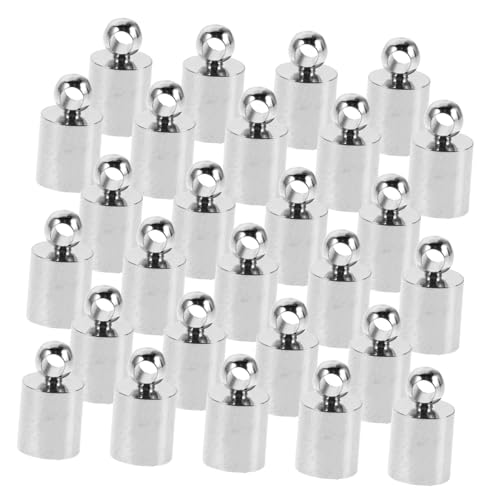 Sewroro 150 Stück Cord End Caps Kupfer Schmuckverbinder für DIY Halsketten Armbänder Quasten Schmuckzubehör Langlebige Kabelbefestiger Vielseitig für Schmuckherstellung von Sewroro